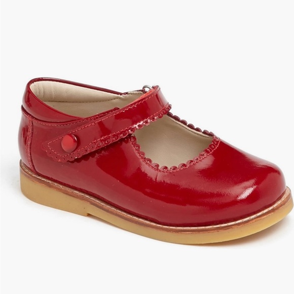 Elephantito Shoes Elephantito Girls Mary Jane In Red Patent Leather